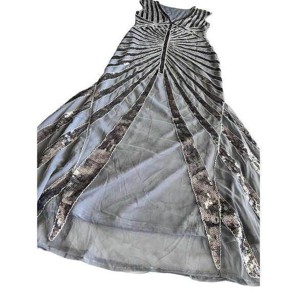 Metme Women’s 1920s Mermaid Maxi Long Dress Sequin Formal Dress Evening Prom Xs - Picture 3 of 16